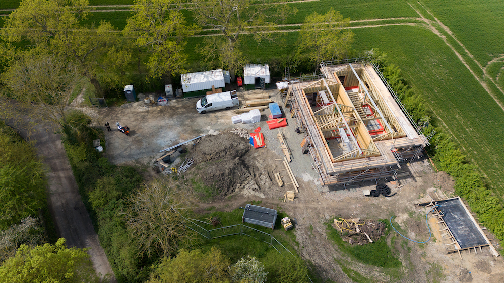 The building is going up